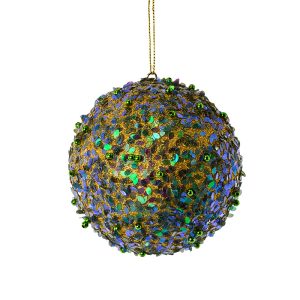 Glaskugel mit Glitzereffekt