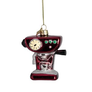 Glasornament Kaffeemaschine