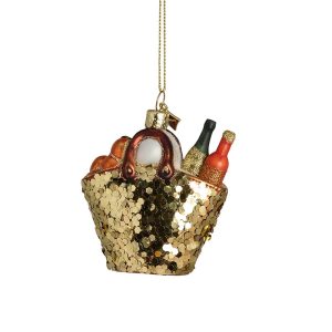 Glasornament Strandtasche