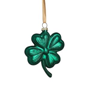 Glasornament Kleeblatt