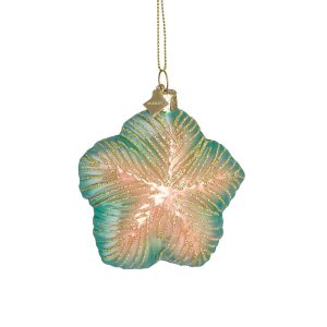 Glasornament Hibiskus