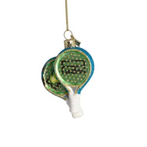 Glasornament Padel Schläger