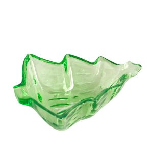 Glasschale Blatt Grün