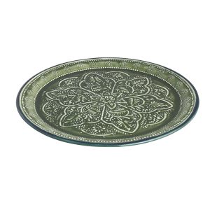 Dekotablett Mandala Grün